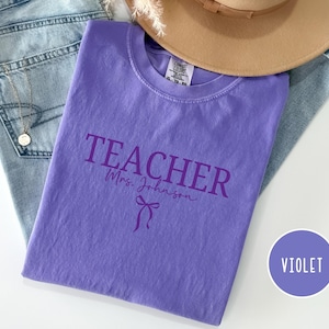 Custom Name Teacher Shirt, Teacher Name Shirt, Teacher Gifts Personalized, Teacher Appreciation Gifts, Back to School Shirt Gift for Teacher