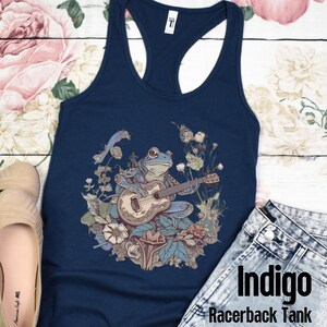 Frog Lover Shirt, CottageCore Tank Top, Light Academia Tanks, Goblincore shirt, Forestcore shirt, Fairycore, Froggy tShirt, Goblincore Tank