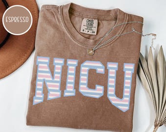 Baby Hat NICU Nurse Shirt Comfort Colors Nicu Department Nurse Preemie Nurse tshirt NICU Nurse t-Shirt Neonatal Intensive Care Unit Shirt