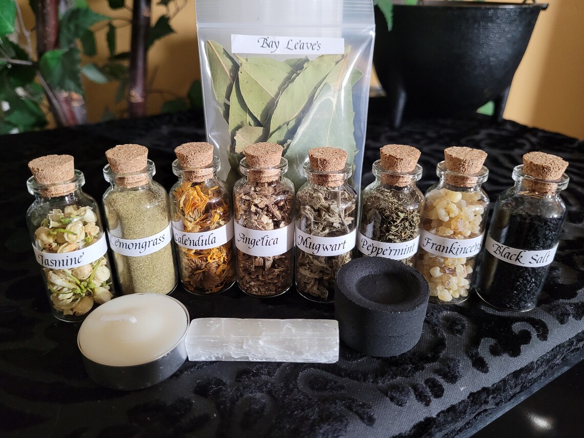 Magical Herbs Travel Herb Kit Altar Herbs Spell Herbs Herbal Magick