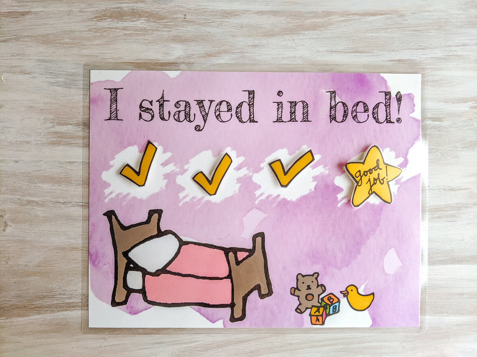 Stay in Bed Chart for Toddlers DIGITAL. Kids Sleep Chart. Etsy