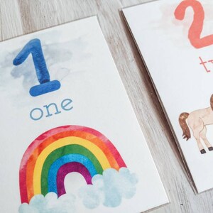 number flashcards 1 20 digital download numbers flashcards etsy