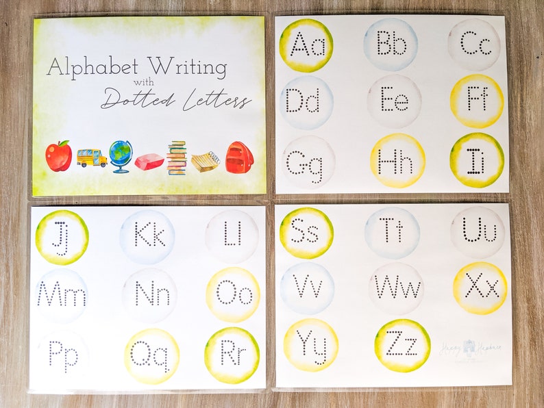 Alphabet Writing Practice, Tracing Letters Printable (Digital Download) image 3