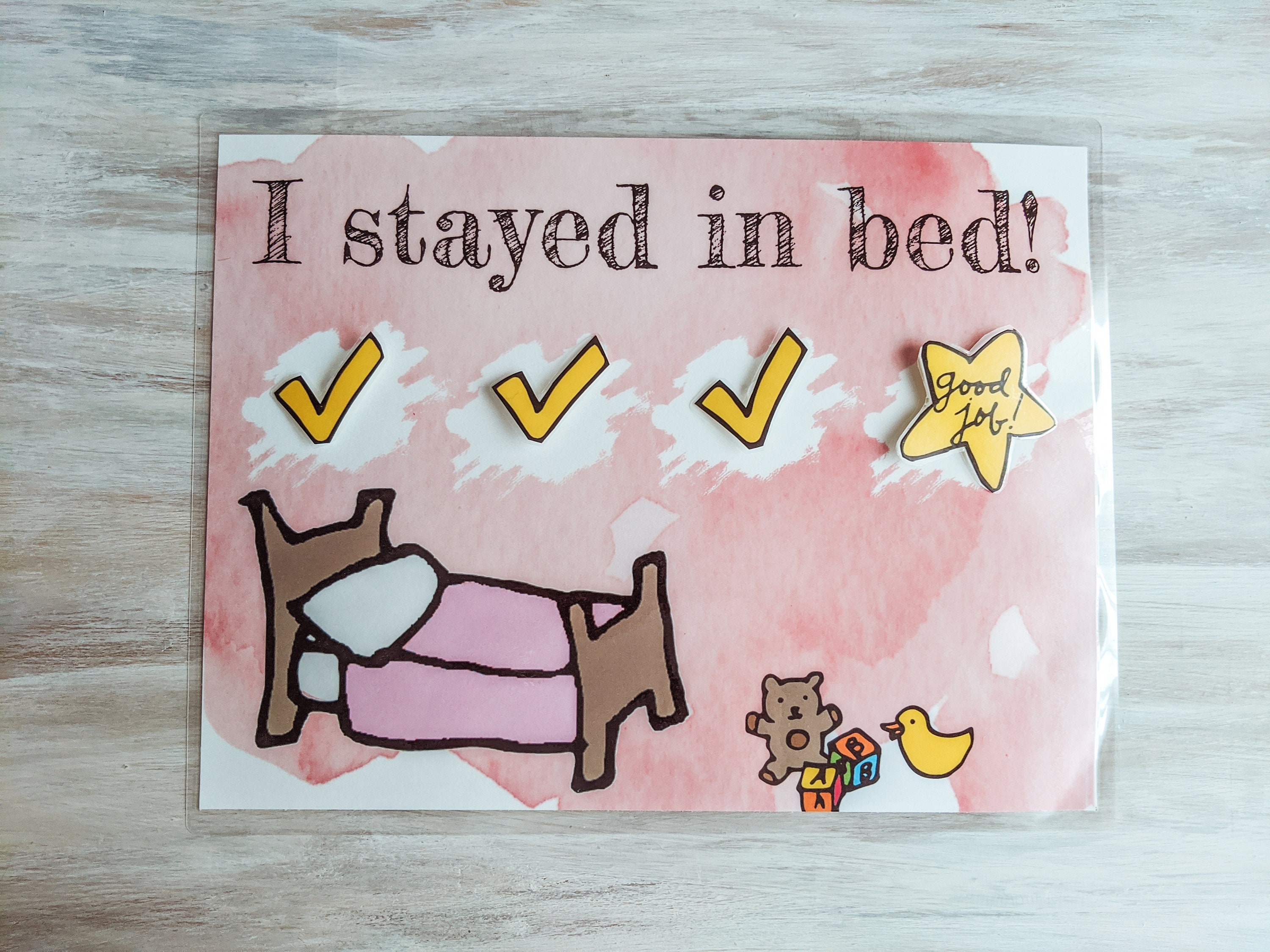 Stay in Bed Chart for Toddlers DIGITAL. Kids Sleep Chart. Etsy