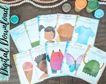Play Dough Activity Mats, Montessori Printable (Digital Download)