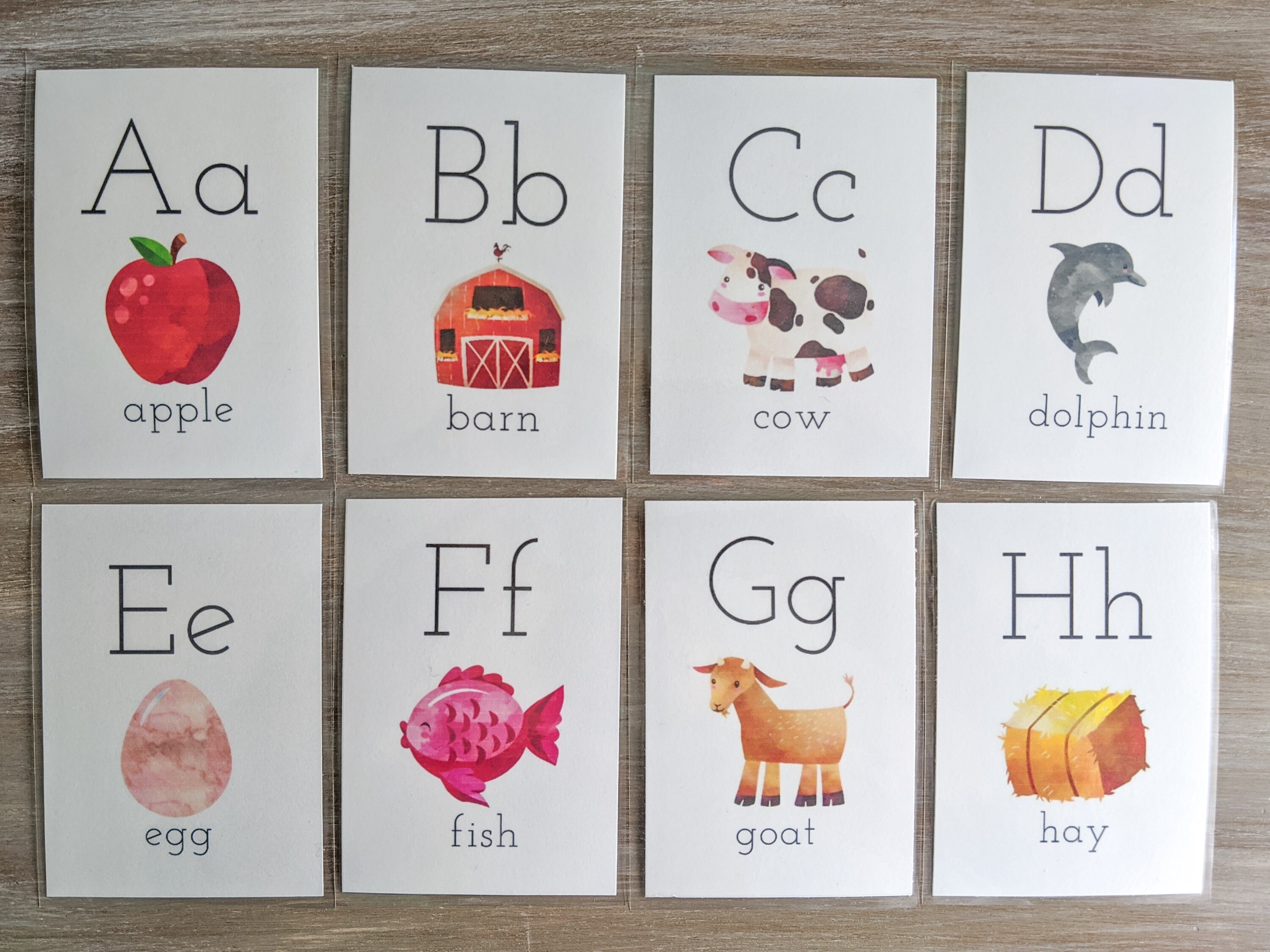 Alphabet Flashcards Digital Download Printable Flashcards | Etsy