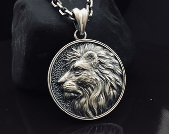 925 Sterling Silver Lion Head Jungle Africa Cat Feline Roar Charm for Bracelet/Necklace 925 Sterling Silver Lion Head Jungle Africa Cat Feline Roar Charm for Bracelet/Necklace