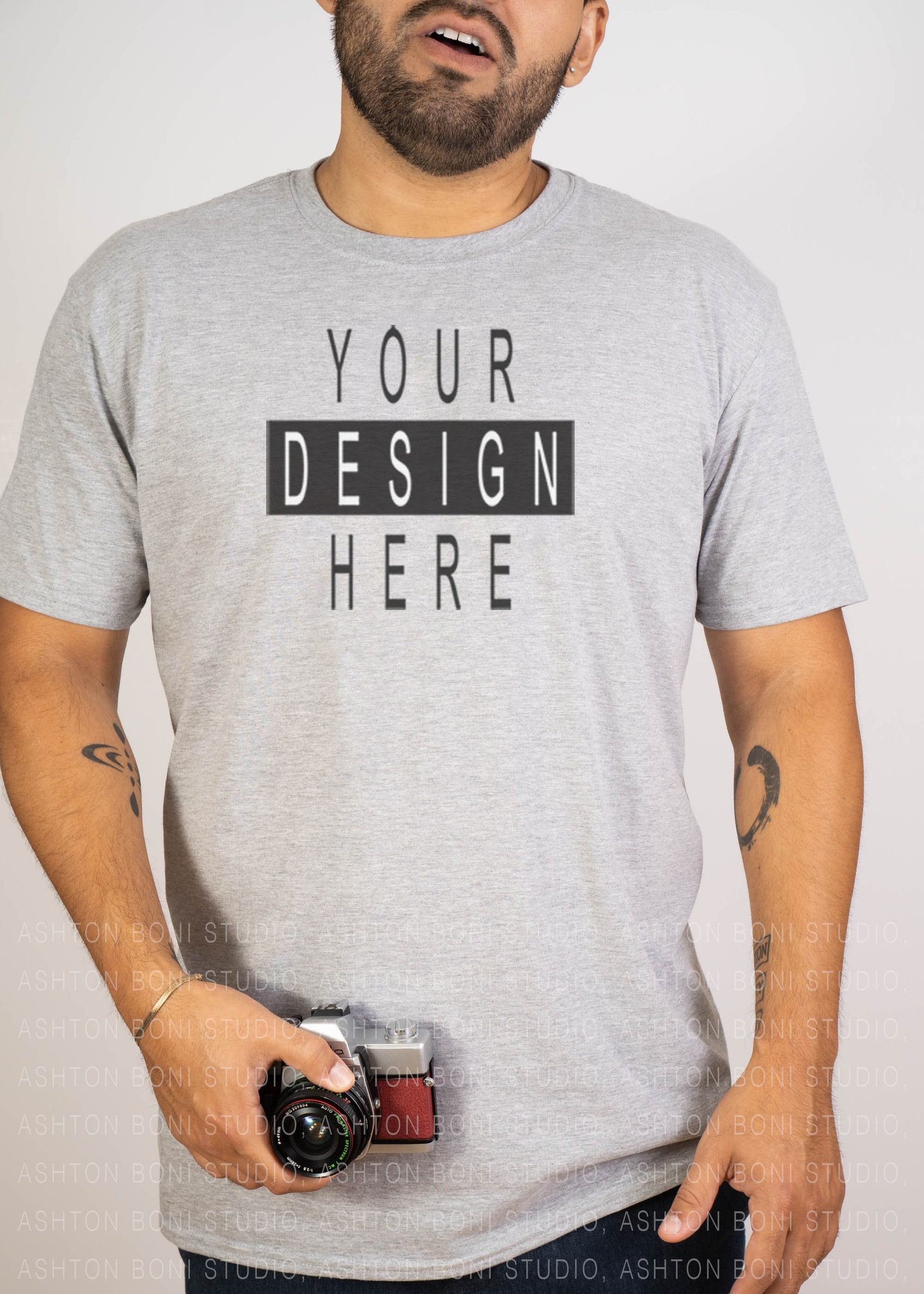Gildan Mockup 64000 Softstyle Gildan Tshirt Male Model Etsy