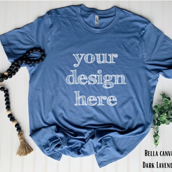 Canvas Dark Lavender Bella Mockup - Etsy