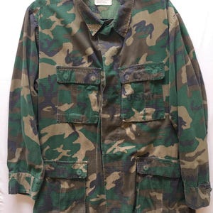USMC Vietnam Era Jungle Jacket.Camouflage Ripstop Very Good Condition. Minor Patina.