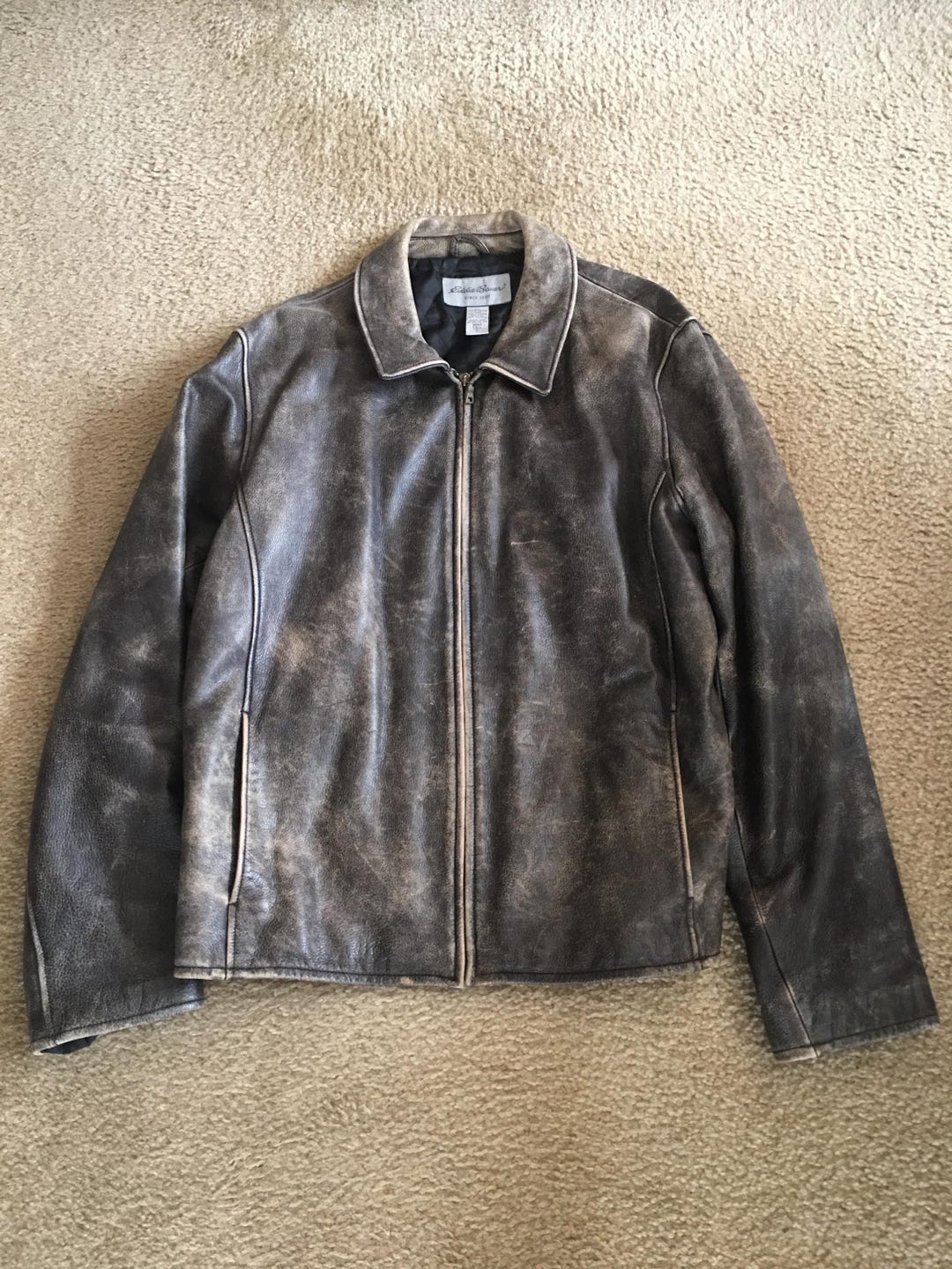 Eddie Bauer Leather Jacket. Mens Tall X-large. Stunning Jacket Nice ...