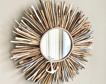 Driftwood Mirror Driftwood Mirror, Large Driftwood Mirror Round