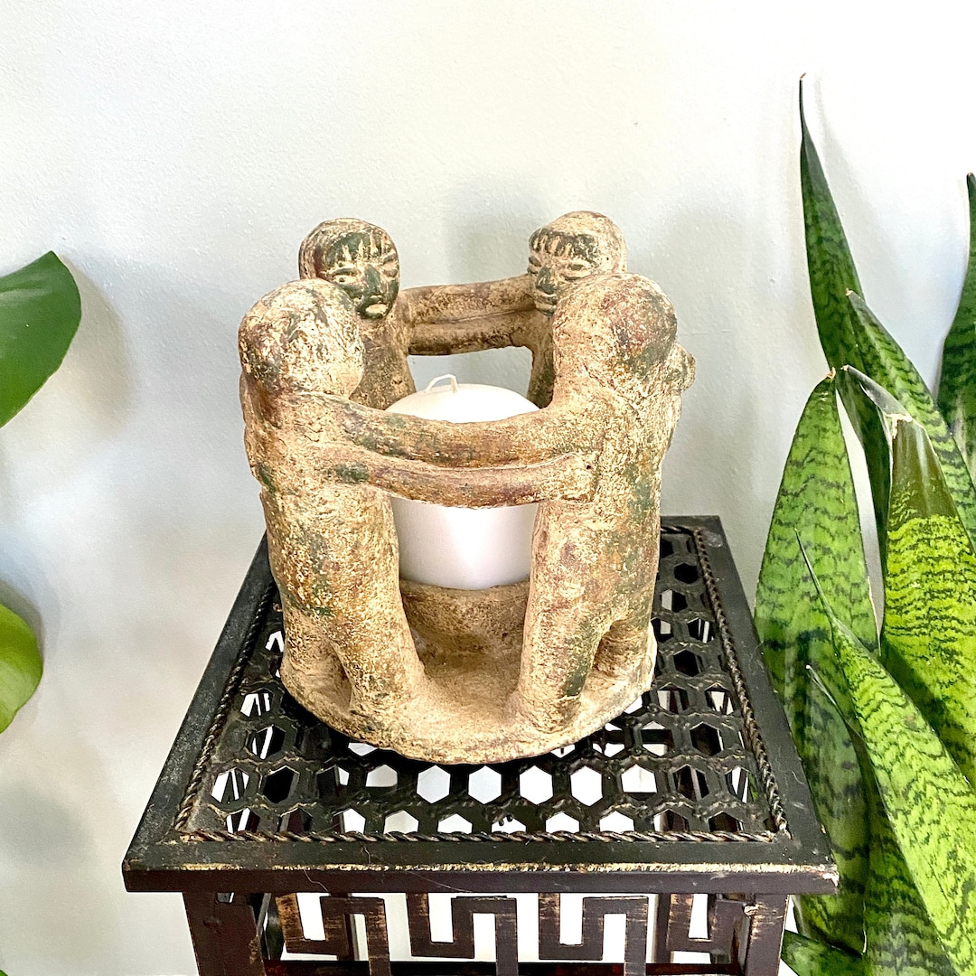 Large 8x8 Circle of Friends Candle Holder Interlocked Etsy