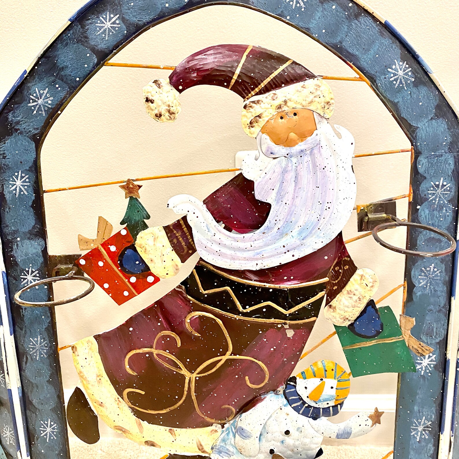 Christmas Fireplace Surround Holiday Fire Place Screen | Etsy