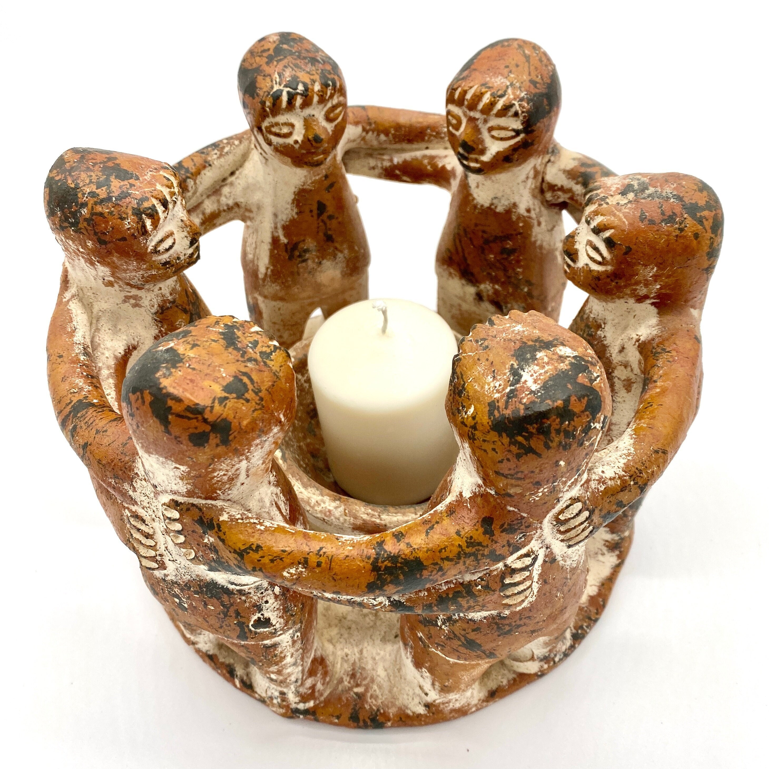 HUGE Circle of Friends Candle Holder Primitive Circle of Etsy