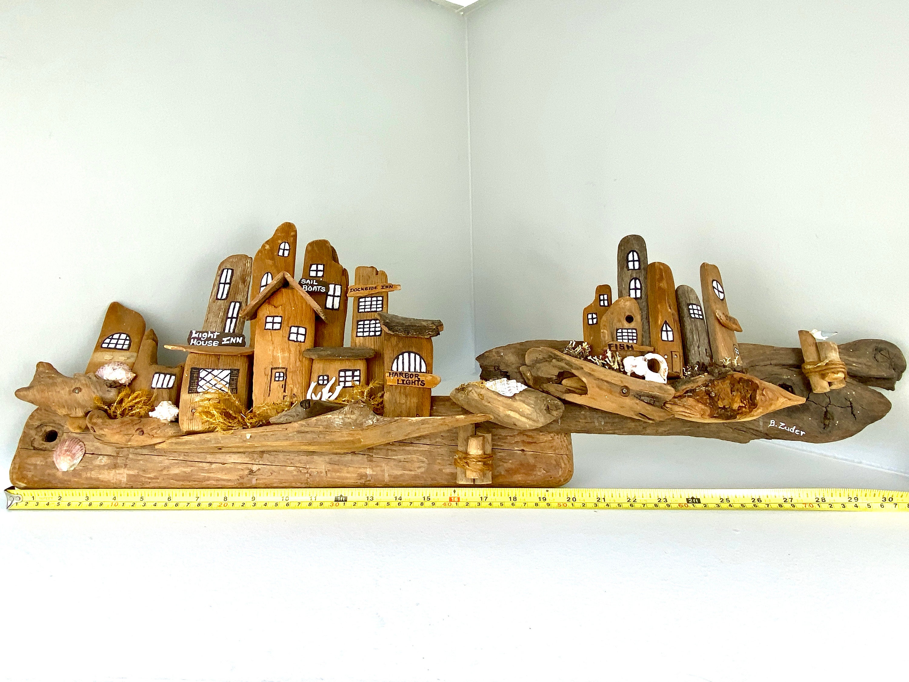 Huge Driftwood Village Extra Large Driftwood Wall Art Etsy