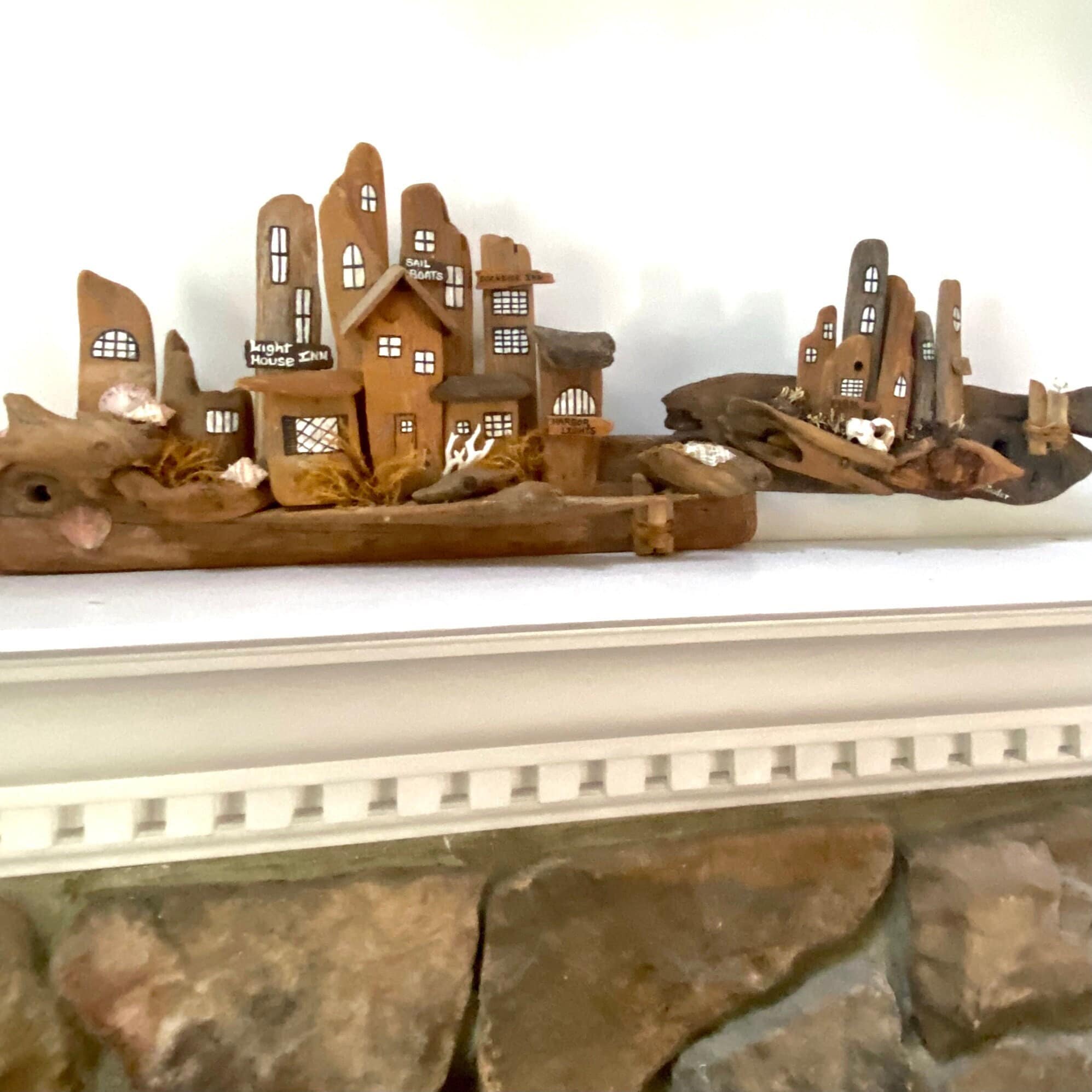 Huge Driftwood Village Extra Large Driftwood Wall Art Etsy