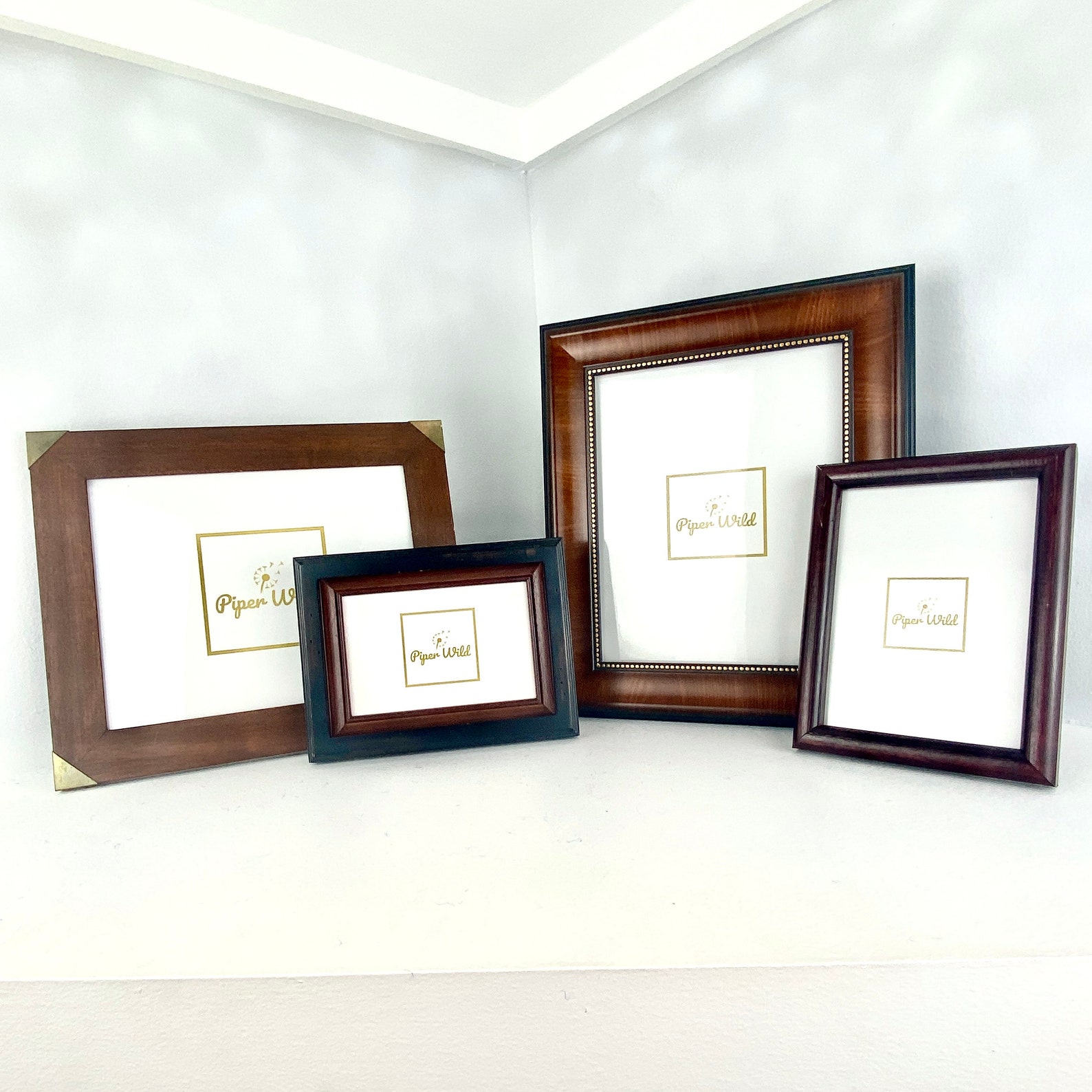 Vintage Picture Frame Collage Set Photo Frame Set Wood and Etsy