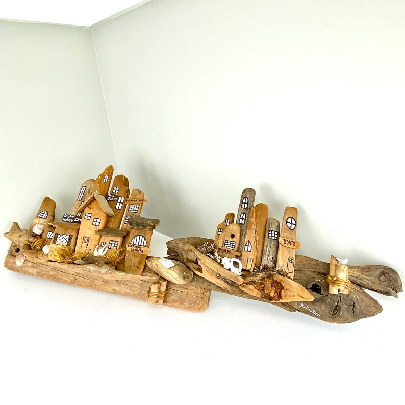 Huge Driftwood Village Extra Large Driftwood Wall Art Etsy