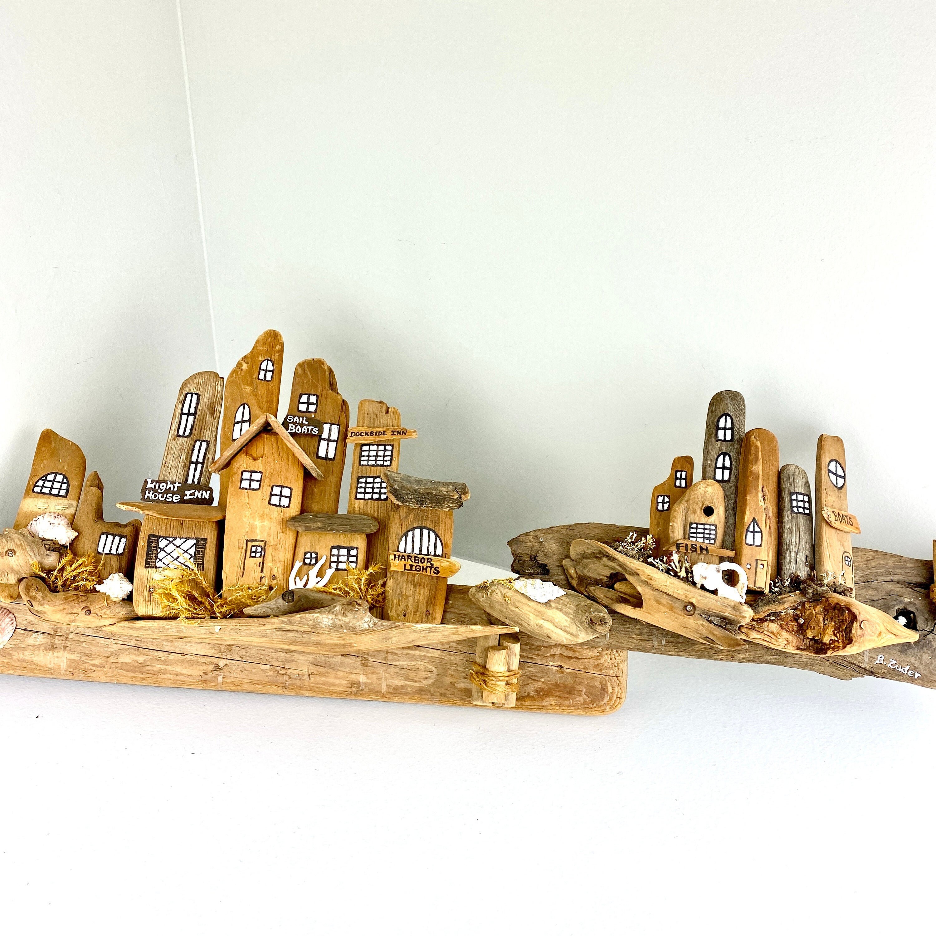 Huge Driftwood Village Extra Large Driftwood Wall Art Etsy