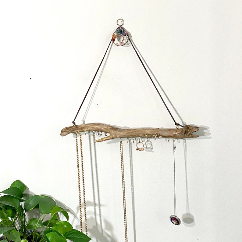 18 20 Driftwood Jewelry Display Wall Hanging Etsy