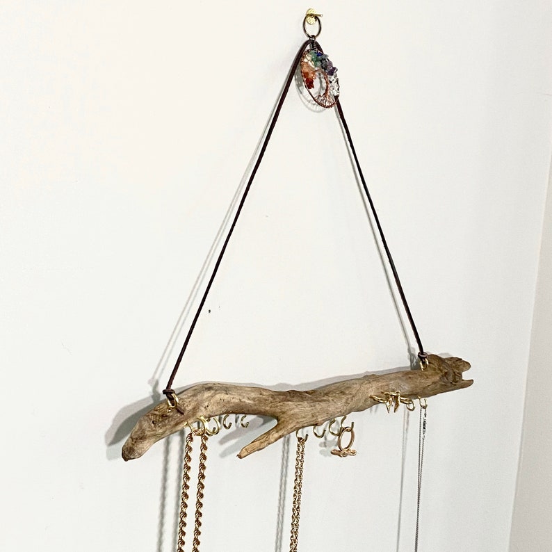 18 20 Driftwood Jewelry Display Wall Hanging Etsy