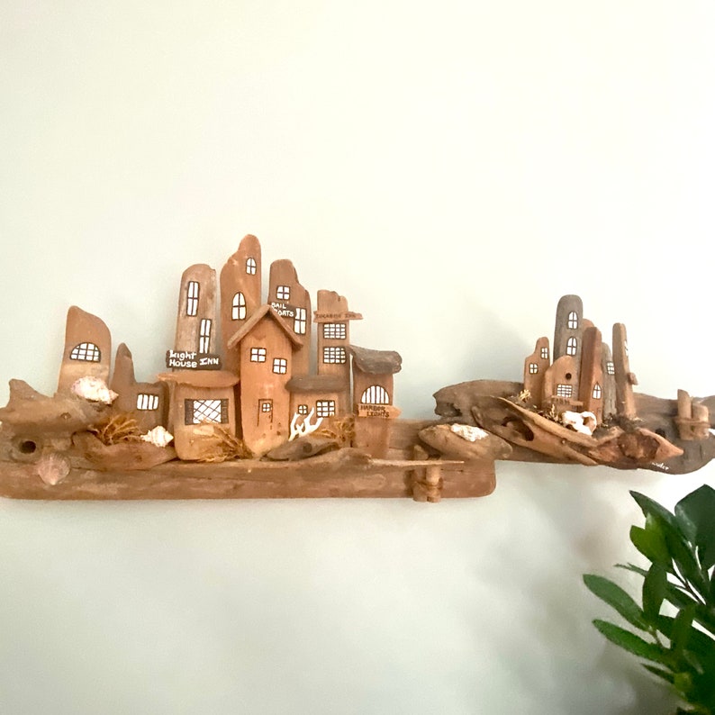 HUGE Driftwood Village Extra Large Driftwood Wall Art Etsy