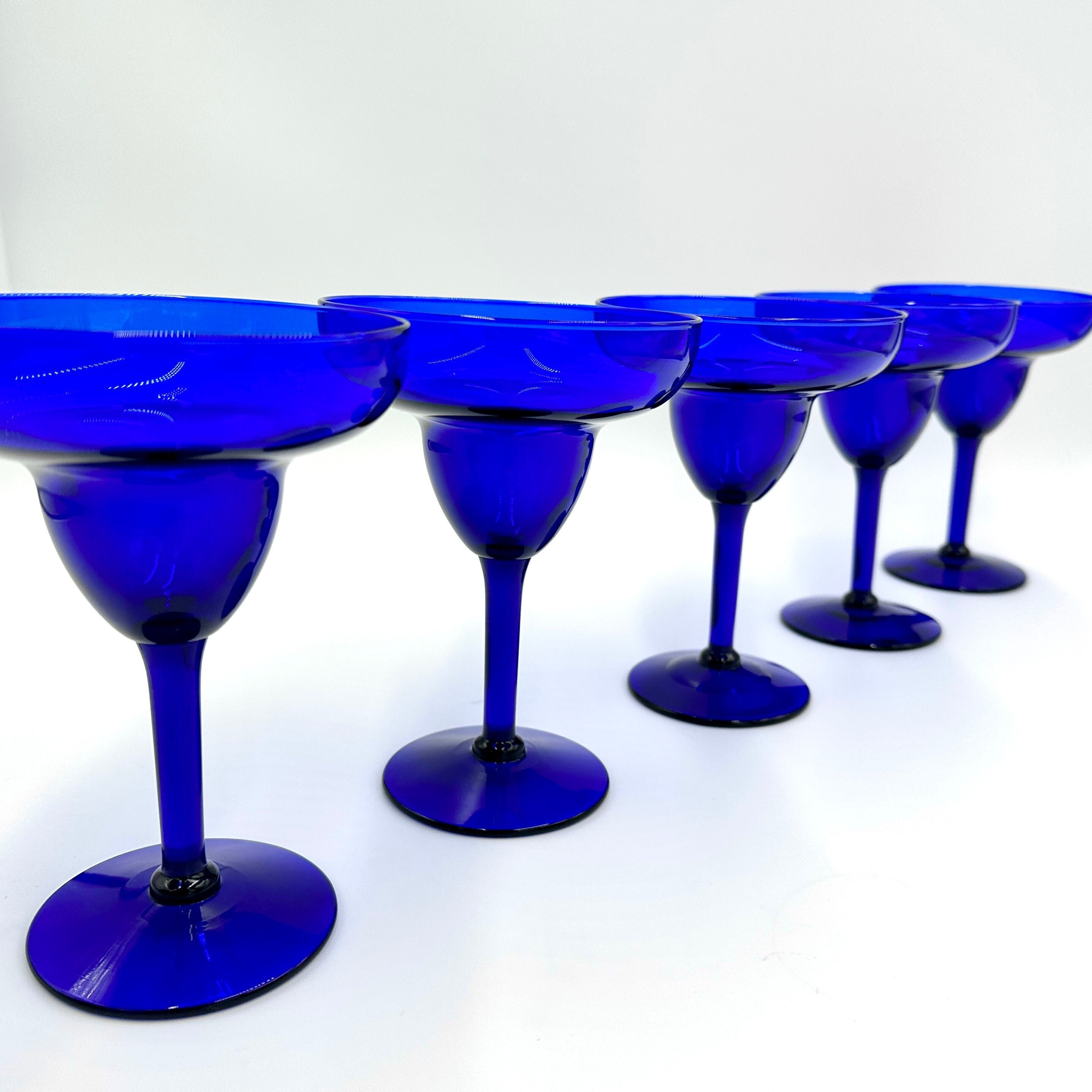 Blue Vacuum-Insulated Metal Margarita Glass –