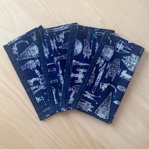 Custom 6 napkins large square