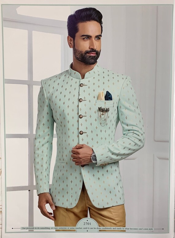 jodhpuri pattern blazer
