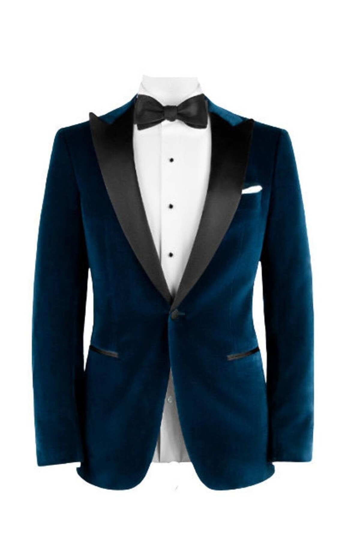 Tuxedo Jacket For Men Navy Blue New Arrival Elegant Wedding Etsy
