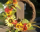 Hello Sunshine Summer Fall Wreath
