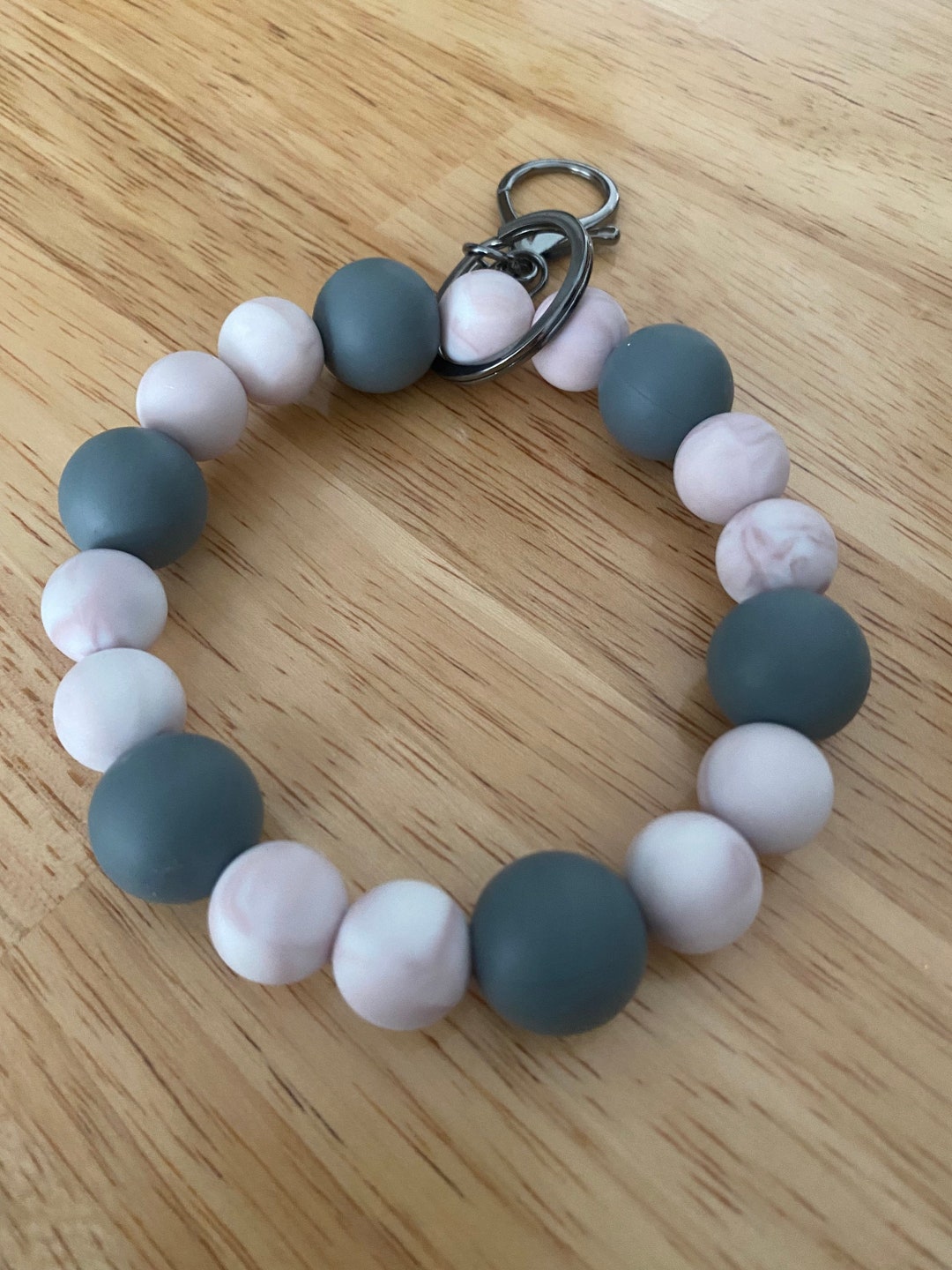 Silicone Bead Keyring Etsy