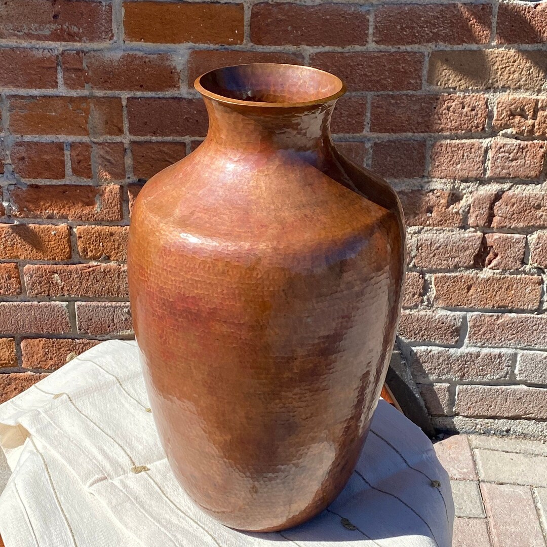 Large Copper Vase Etsy