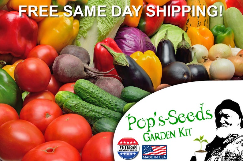 Heirloom Vegetable Garden Seed Kit Emergency Survival Seed Etsy