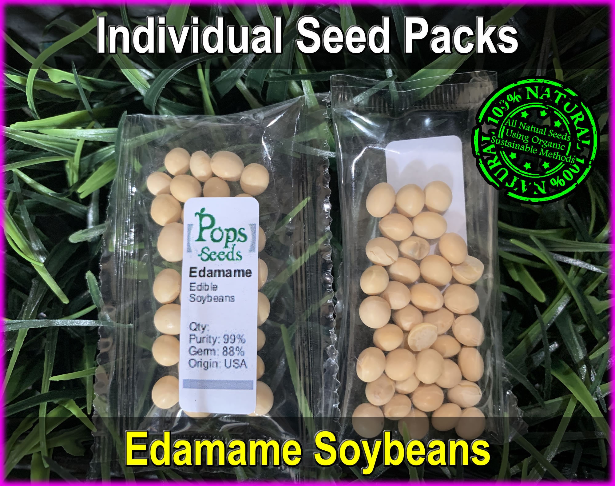 Heirloom Edamame Seeds Pea Bean Vegetable Seed Packs Etsy Ireland