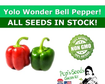 YOLO WONDER Pepper~Seeds!!!!~~~Big & Meaty!!! VPPS