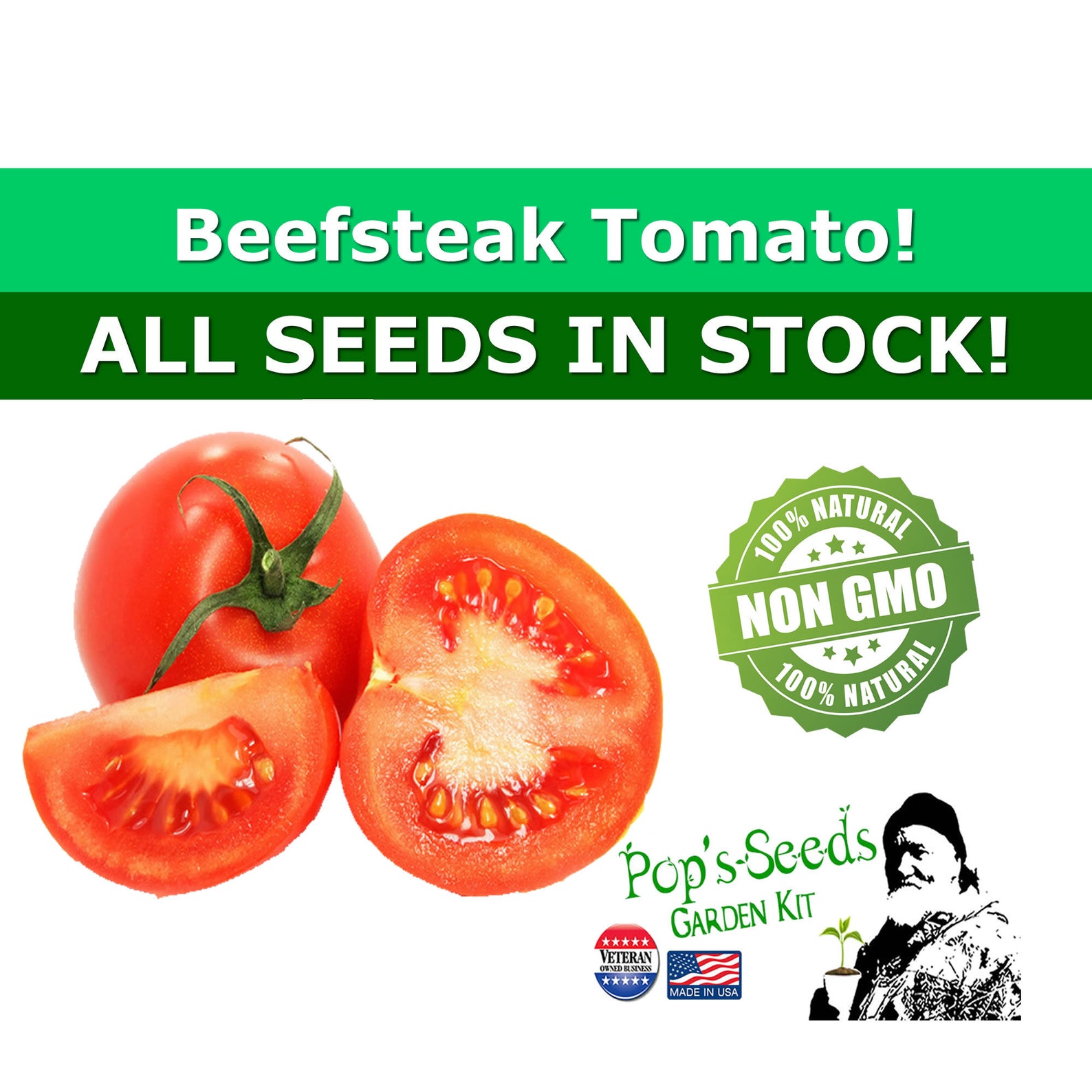 Beefsteak Tomato Seed Packs Organic Beefsteak Tomato Seeds Etsy