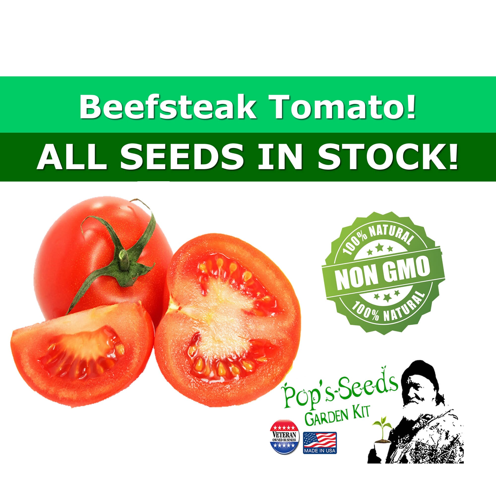 Beefsteak Tomato Seed Packs Organic Beefsteak Tomato Seeds Etsy