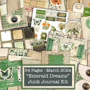 Ultimate March Subscription Complete Kit, Victorian Romance, Junk Journal Kit, Digital Junk Journal Kit, Junk Journal Kit, Large Kit, 2024
