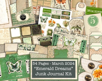 Ultimate March Subscription Complete Kit, Victorian Romance, Junk Journal Kit, Digital Junk Journal Kit, Junk Journal Kit, Large Kit, 2024