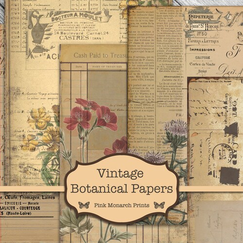 Visual Arts Collage Shabby Music ATC Size Cards Printable Digital