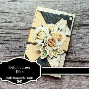 Joyful Journey Folio, November 2024 Subscription Gold Project, Junk Journal Folio, Digital, Printable, Junk Journal Supplies, Kit, Tutorial