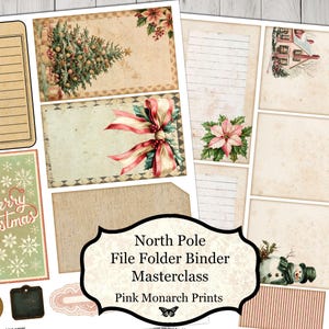 North Pole File Folder Binder, Masterclass, Christmas Folio, Digital ...