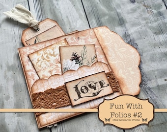 Fun With Folios #2, Junk Journal Kit, Digital Junk Journal, Junk Journaling Ephemera, Junk Journaling Kit, Tags, Pockets, Folio, Ephemera