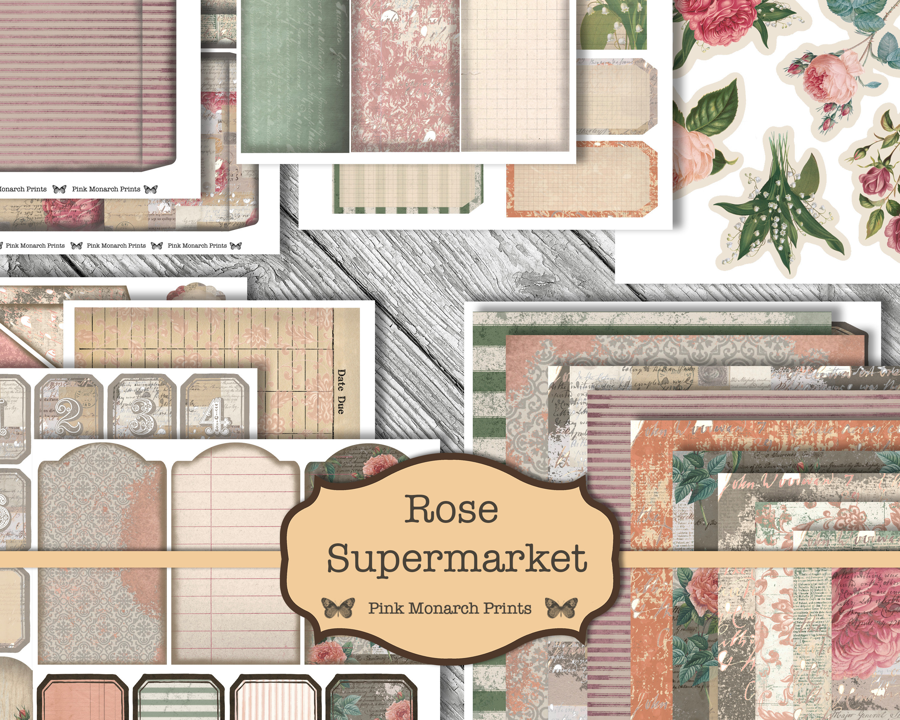 Junk Journal Kit Printable, Junk Journal Kit, Junk Journaling Digital…