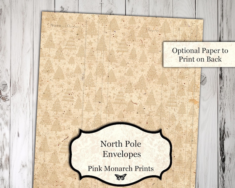 North Pole Envelopes, Envelope Varieties, Digital, Printable, Junk