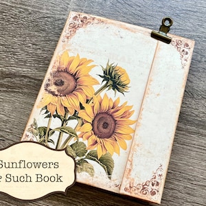 Zonnebloemen en dergelijke, Junk Journal Kit, Digital Junk Journal, Junk Journal Complete Kit, Junk Journaling, Journal Digital, Easy, Printab