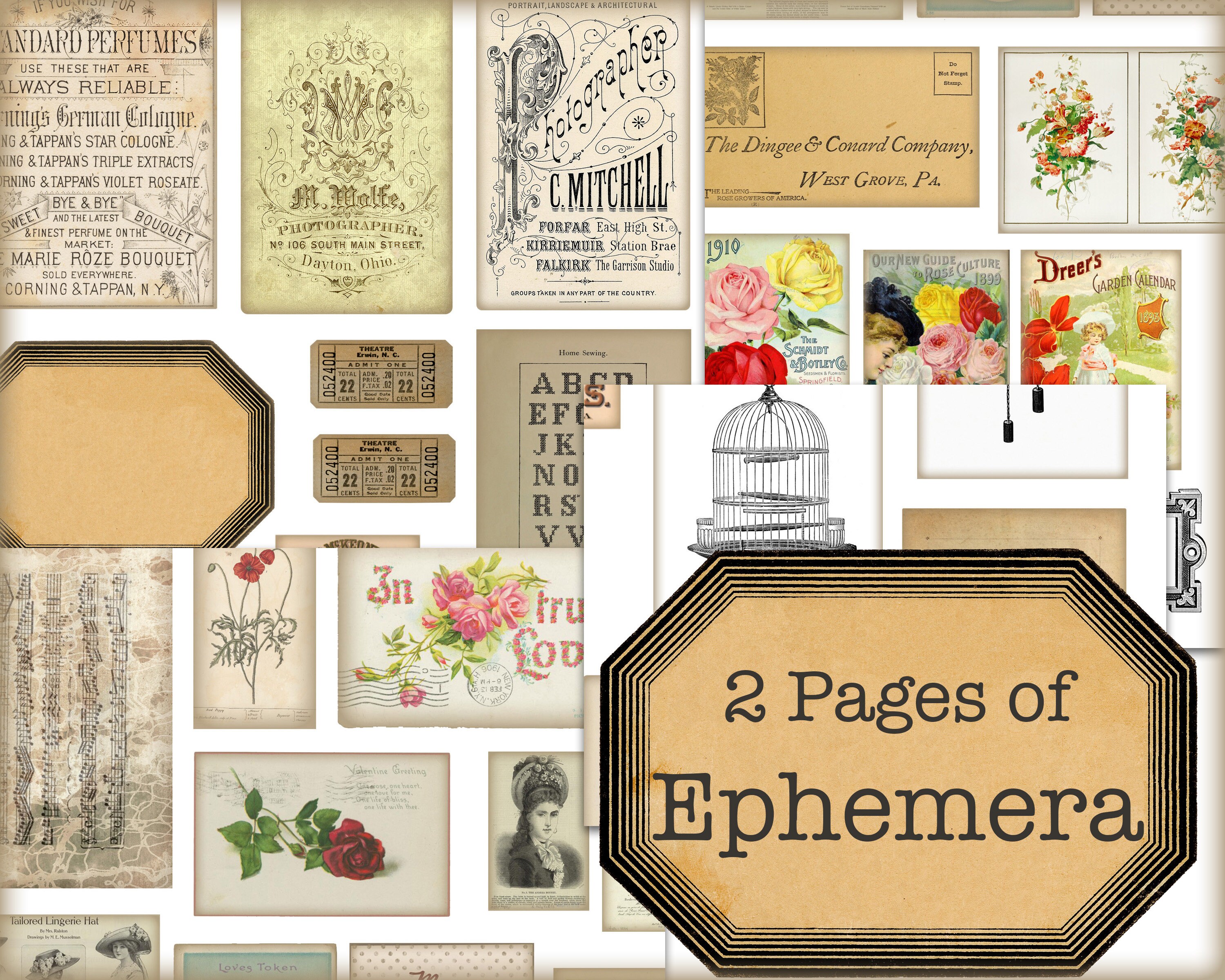 Digital Junk Journal, Victorian Junk Journal, Printable Junk Journal ...