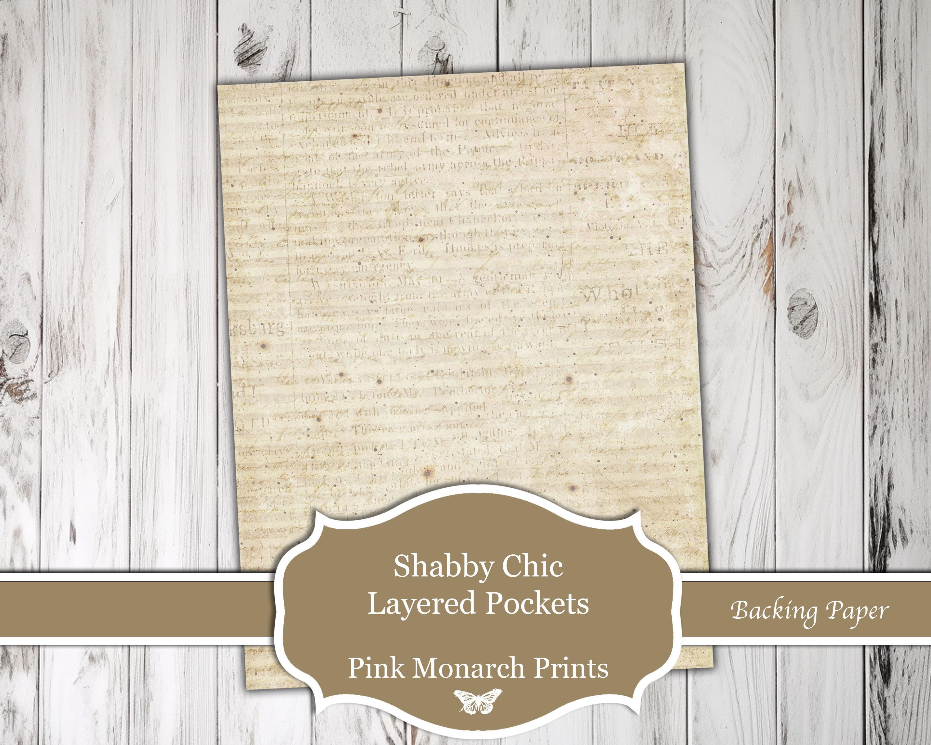Shabby Chic Layered Pockets, Printable Junk Journal Kit, Digital Junk ...